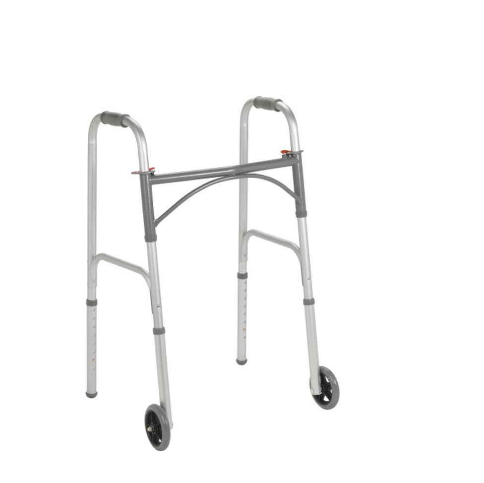 Folding Junior Walker, Two Button with 5